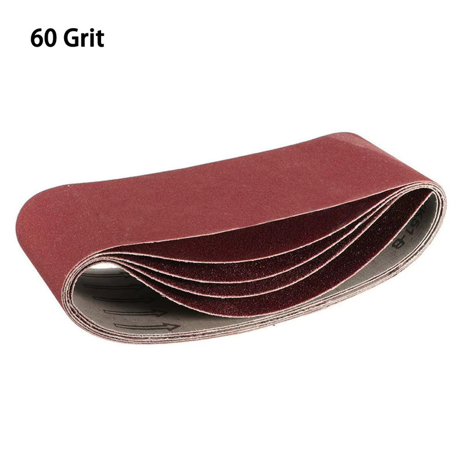 Vibratite Schleifbänder Set aus 5 Stück, Aluminiumoxid, Antistatisch, Rot, B/H: 7,5 x 45,7 cm - Bild 5