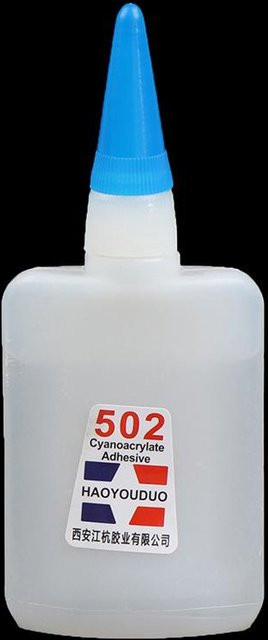 CLE 502 Superkleber Schnelltrocknend, 40 ml, Weiß/Transparent, Universeller Sekundenkleber für Kunststoff, Metall, Holz, Papier und Gummi - Bild 1