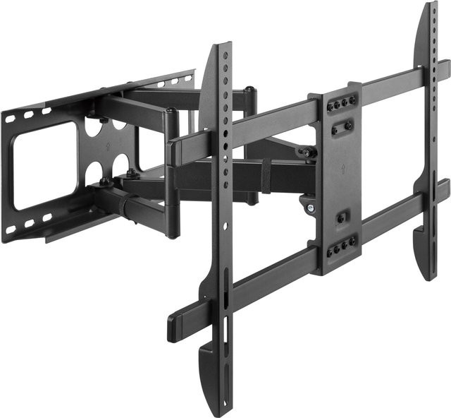 Equip Neigbare und schwenkbare TV-Wandmontagehalterung in Schwarz für Fernseher von 37 bis 80 Zoll mit VESA 200 x 200 mm und 600 x 400 mm - Bild 1