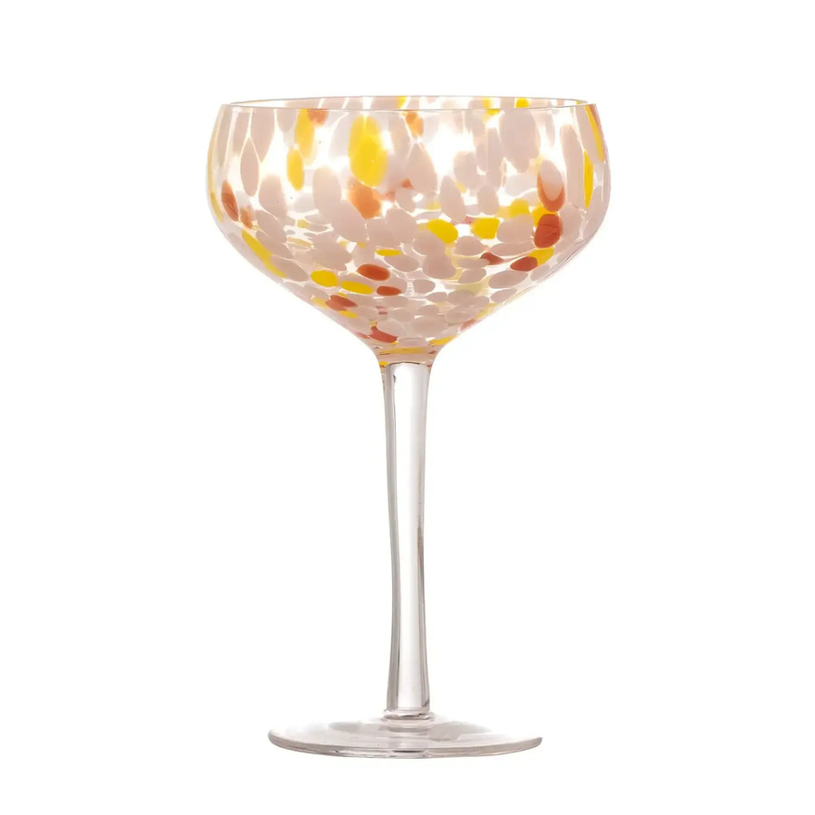 Bloomingville Cocktailglas Lilya aus Glas in Rosa - Bild 1