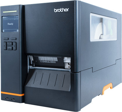 Brother TJ-4520TN industrieller Thermotransfer-Etikettendrucker mit 300 x 300 dpi und max. 114 mm Etikettenbreite, USB und Ethernet/LAN, Schwarz - Bild 2