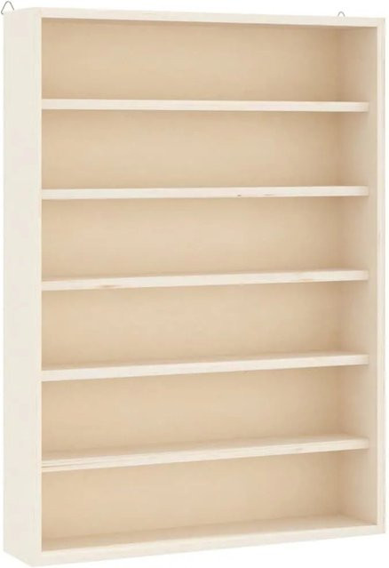 vidaXL Sammlervitrine aus Sperrholz mit 6 Regalen B: 40 cm, T: 8,5 cm, H: 55 cm - Bild 1