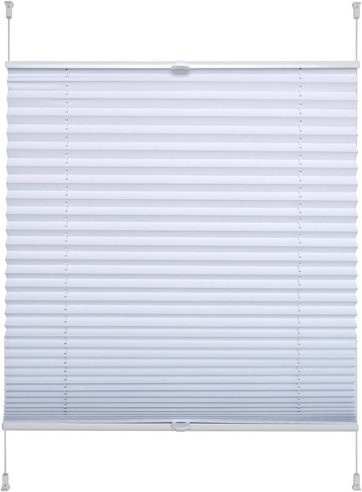 LIEDECO Klemmfix Thermo Plissee aus Polyester in Weiss, B: 90 cm, H: 130 cm - Bild 1