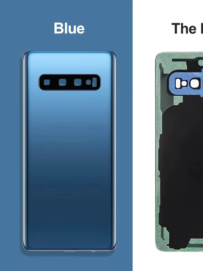 Samsung Akku-Glasrückseite Gehäuse mit Kameralinse für S10 S10+ G975 G970 in Schwarz - Bild 6