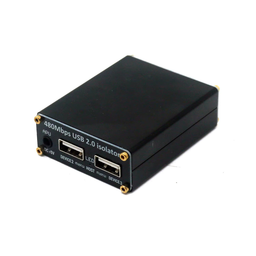DykbRadio USB 2.0 Hochgeschwindigkeits-Isolator in Schwarz zur Beseitigung von Erdungsgeräuschen für Audio, DAC, medizinische Geräte und SPS-Datenübertragung mit 480 Mbit/s - Bild 2