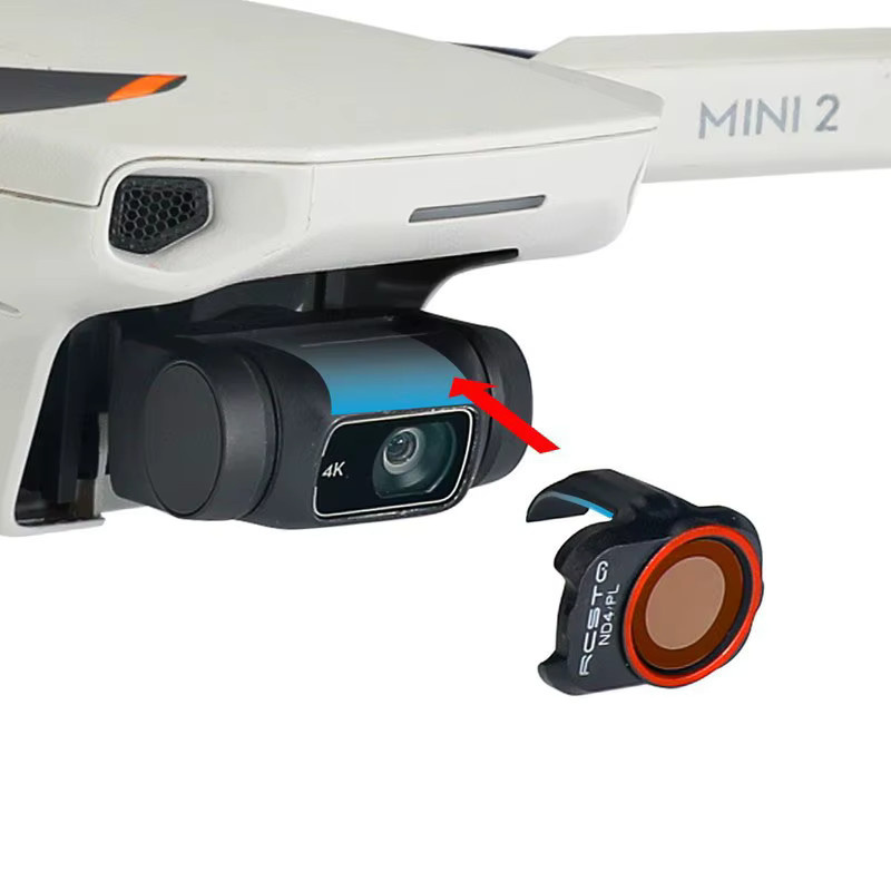 RCSTQ Kamera-Objektivfilter Set für DJI Mini 2, Mini 1 und Mini SE, UV CPL ND4/PL ND8/ND16/ND32 Filter Zubehör, Schwarz - Bild 2