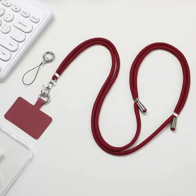 SDyulongdj Anti-Verlust Handy-Umhängeband Lanyard mit Patch in Rot - Bild 1