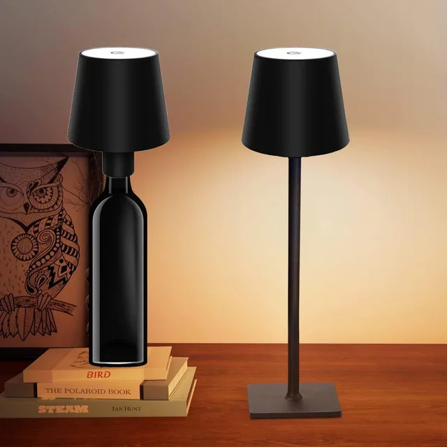 KFV Wiederaufladbare LED Tischlampe mit Touch Sensor als kabelloses Nachtlicht und Leselampe für Restaurant, Hotel, Bar und Schlafzimmer - Bild 1