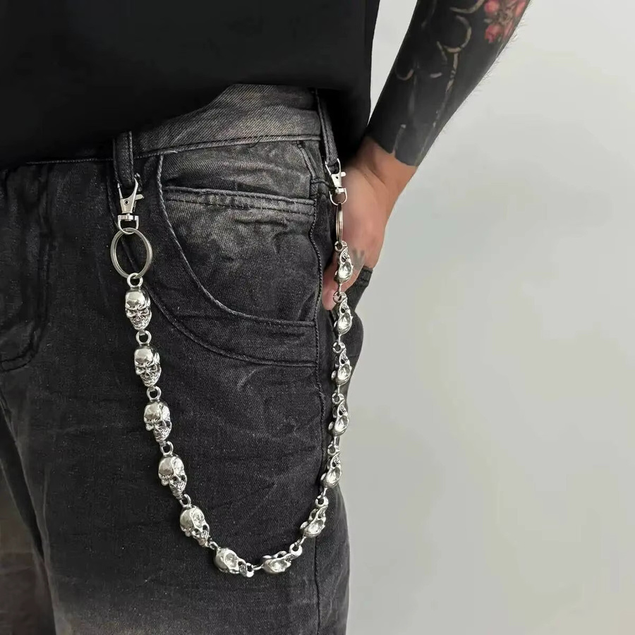 IngeSight.Z Hosenkette, Silber, Herren, Punk - Bild 2