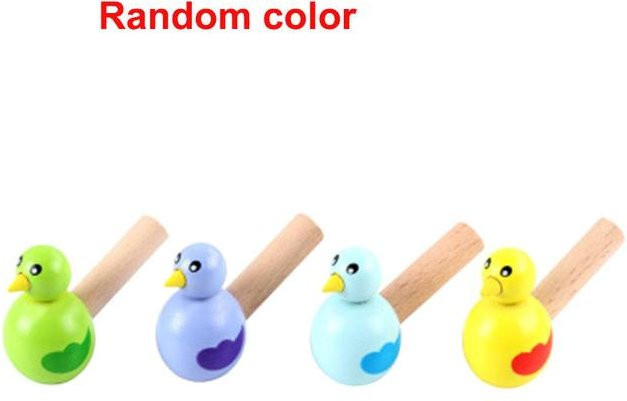 OONBIFFY Cartoon-Vogel Pfeife Musikinstrument Spielzeug Holz 3-6 Jahre - Bild 1