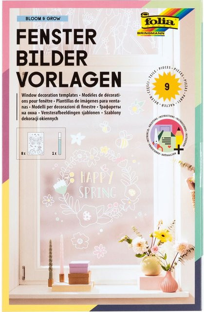folia Fensterbilder Vorlagen Bloom & Grow Set - Bild 1