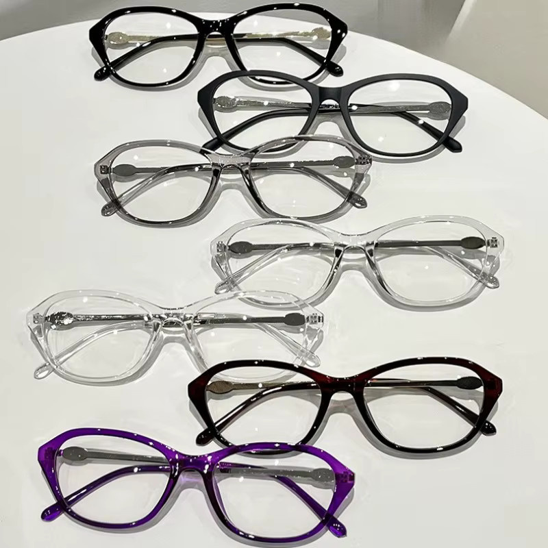 MDOD Korrektionsbrille, Cat-Eye, Vollrand, Kunststoff, Photochrome - Bild 2