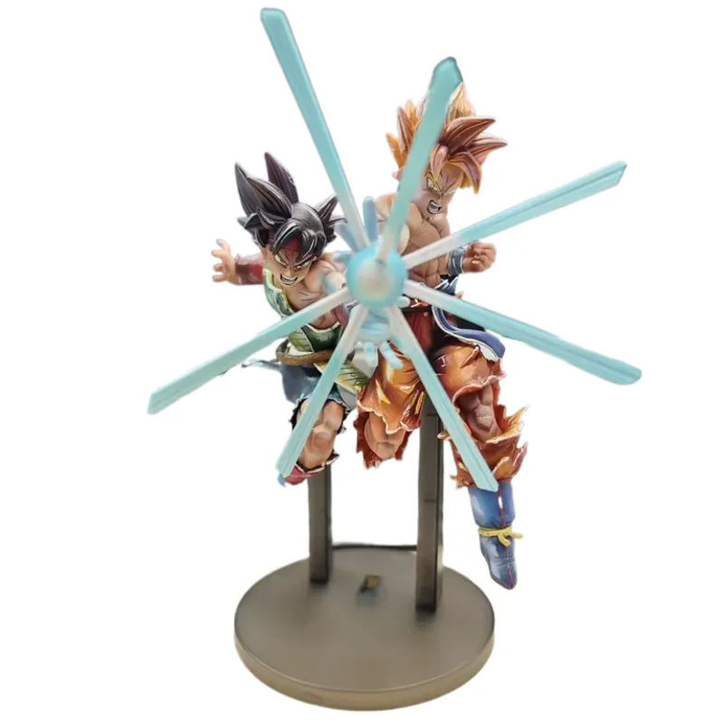 Bandai Dragon Ball Actionfiguren Bardock und Goku Modell-Statue, mehrfarbig, Höhe: 27 cm - Bild 6