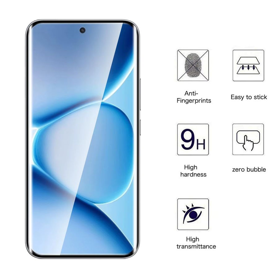 Xiaomi 3D-Displayschutzfolie aus gehärtetem Glas für Redmi Note 15 Pro Plus, transparent, HD-Kristall-Optik und kratzfest - Bild 2