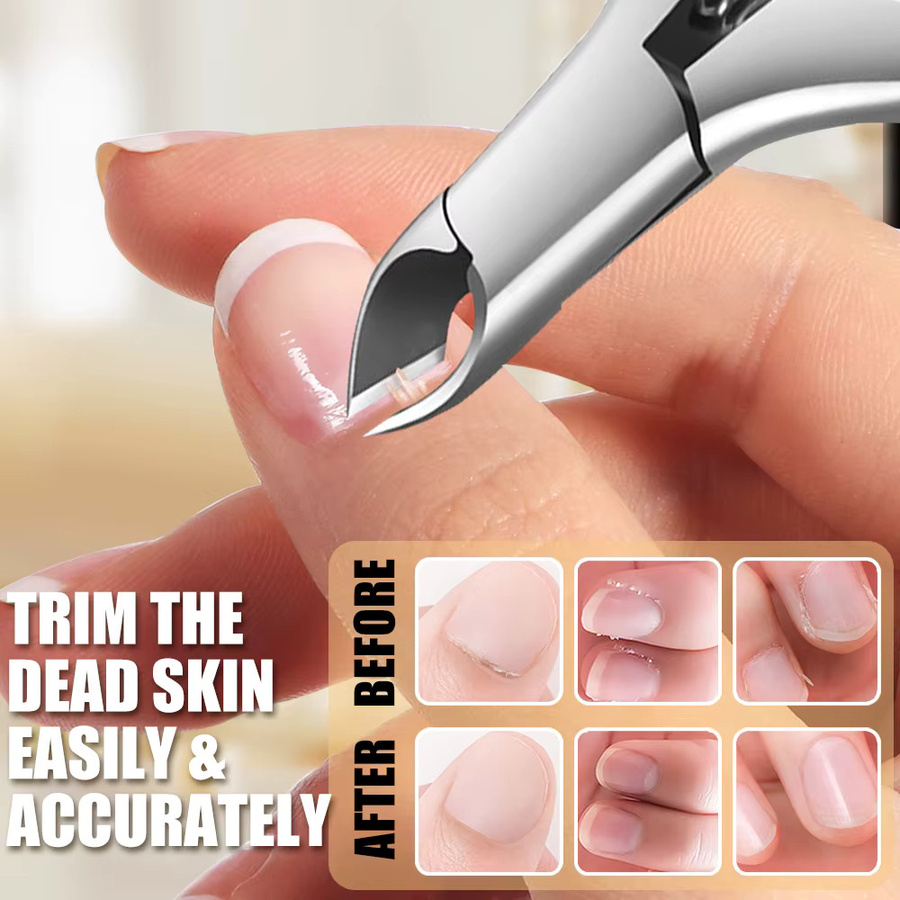 Andvictory Nagelhaut Trimmer, Nagelhautzange mit Silikon Griff, Unisex - Bild 2