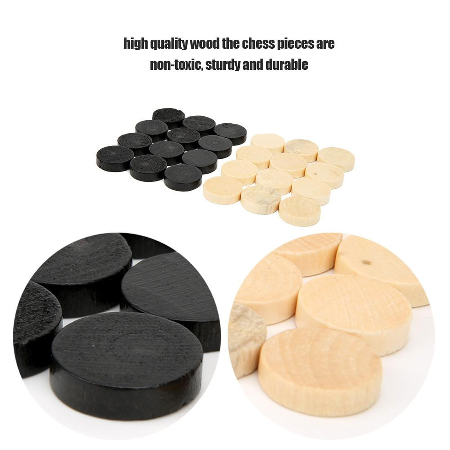 TOMTOP JMS Internationales Damespiel Holz 24-teiliges Set - Bild 3