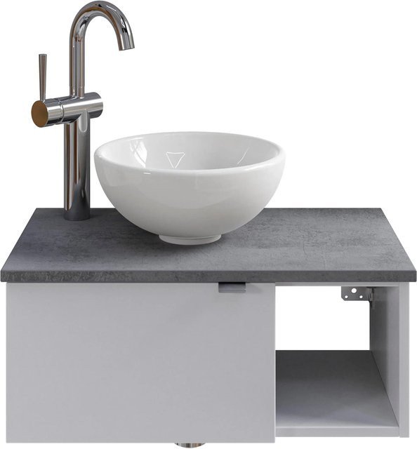 Pelipal Einzelwaschtisch Serie 6915 in Weiß mit Softclose, Breite: 61 cm - Bild 1
