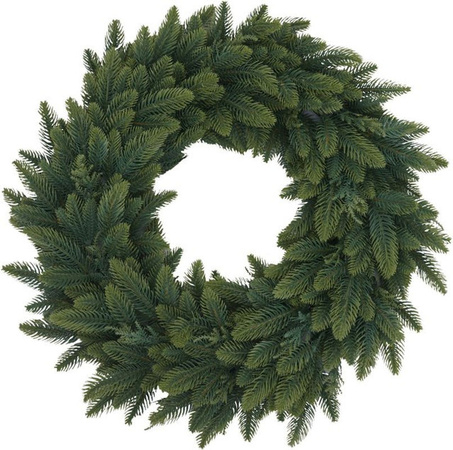 Künstlicher Tannen-Kranz MCW-O98 in Grün für Weihnachten und Advent, Durchmesser: 45 cm