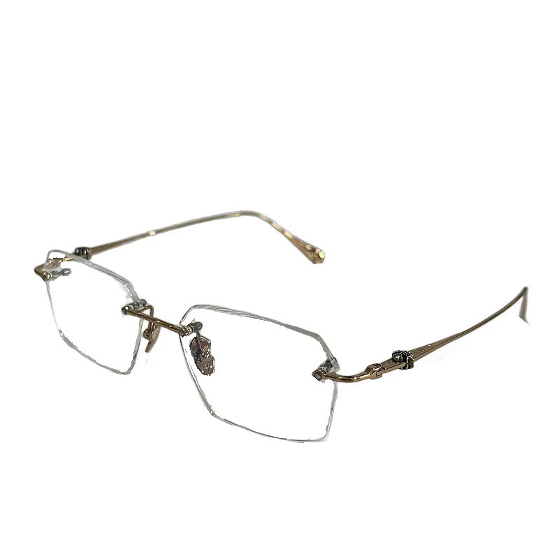 OKH Lesebrille, randlos, rechteckig, Metall, Unisex - Bild 2