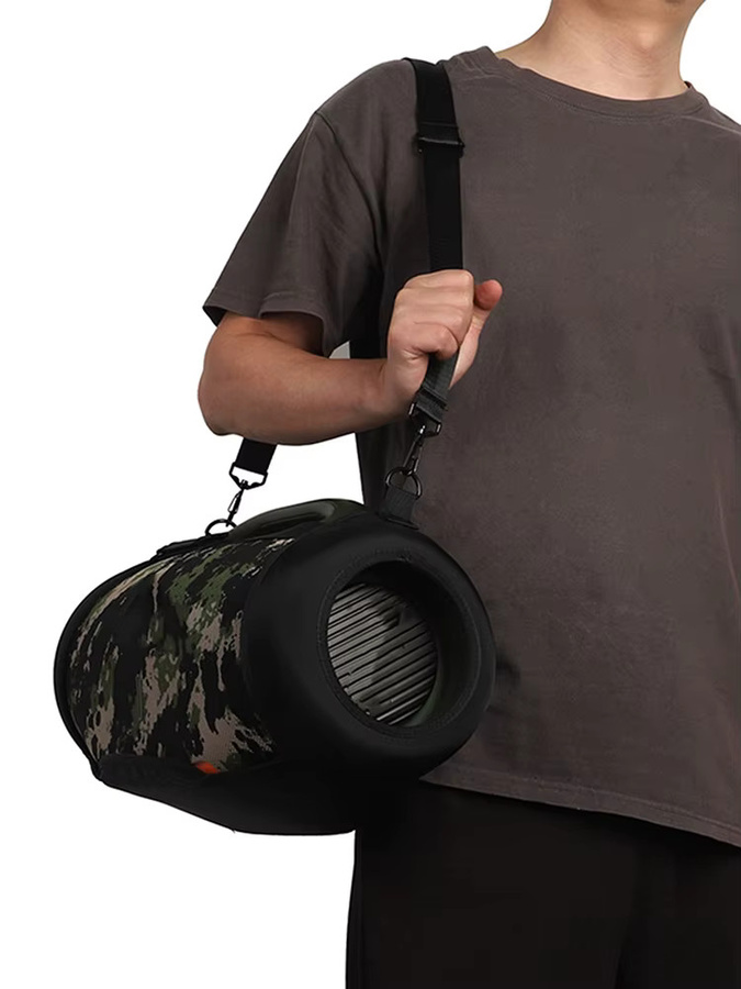 JBL Boombox 4 Schutzhülle mit Schultergurt, harte Tragetasche für Outdoor und Reisen, Schwarz-Orange - Bild 4