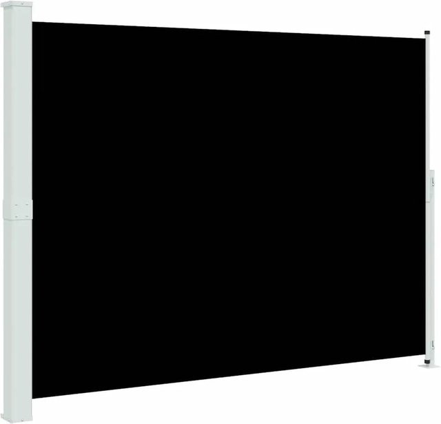 vidaXL Ausziehbare Seitenmarke in Schwarz aus Polyester und Stahl, Breite: 300 cm, Höhe: 220 cm - Bild 1