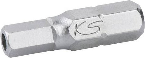 KS Tools Innensechskant-Bit 3/32 Zoll mit 1/4 Zoll Antrieb, 25 mm Länge, Silber - Bild 1
