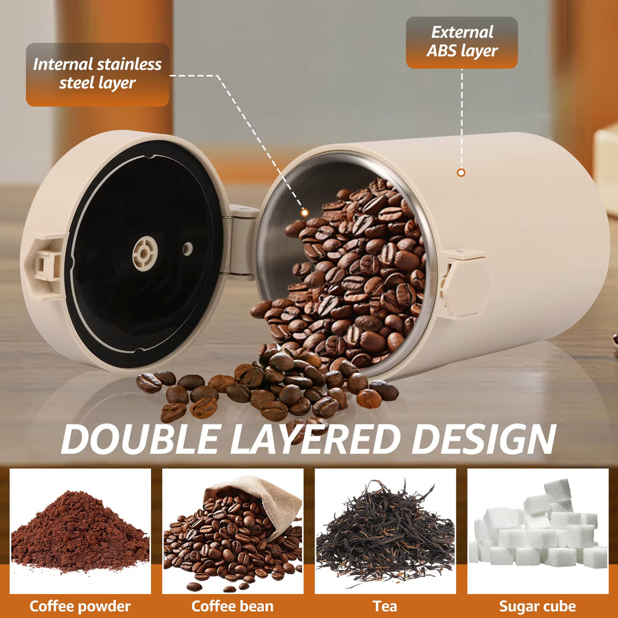 Willstar Kaffeebohnen-Aufbewahrungsbehälter aus Edelstahl und Glas, silber, luftdicht, 600 ml - Bild 5