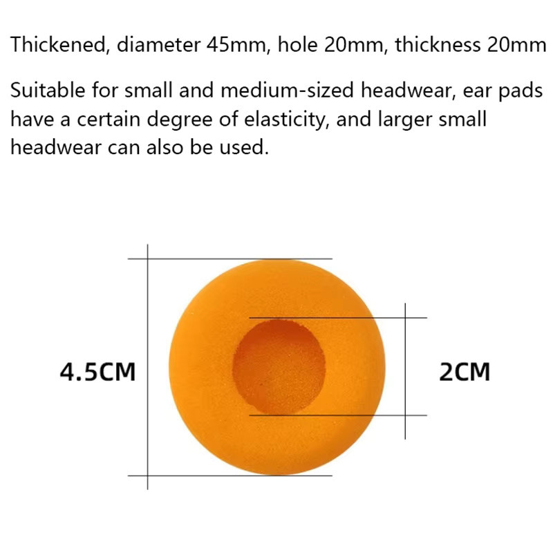 Koss Ersatz-Ohrpolster aus extra dickem Schaumstoff für KSC35 KSC75 KSC55 in Orange - Bild 2