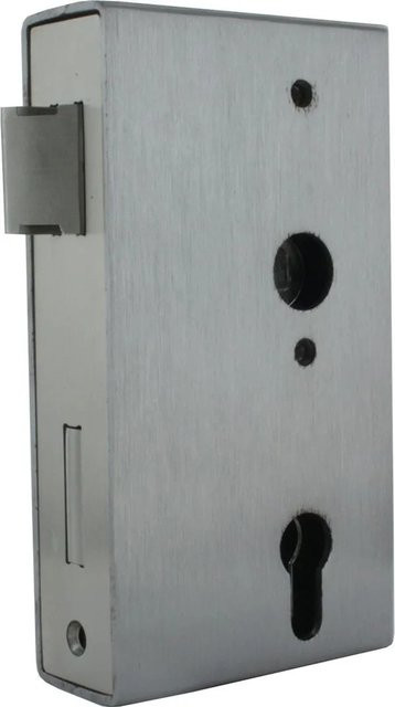 FeNau Kastenschloss aus verzinktem Stahl mit Stulp in Silber, B/H/T: 60 x 94,5 x 173 mm - Bild 1