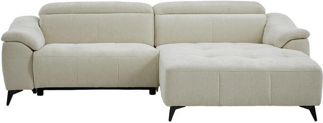 Climota Relaxsofa Vente-unique in Gebrochenem Weiß mit elektrischer Sitzfunktion und Stoffbezug, Breite: 266 cm - Bild 1