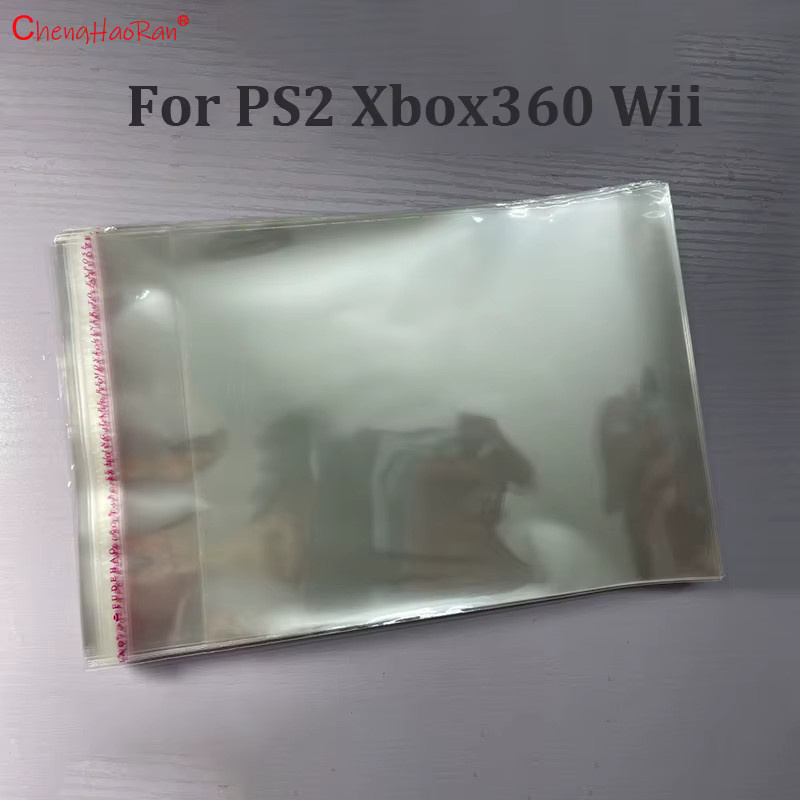 100 Stück ChengHaoRan Selbstklebende Spiele-Disc-Schutzhüllen in Transparent für PlayStation, Nintendo Switch und Xbox - Bild 2