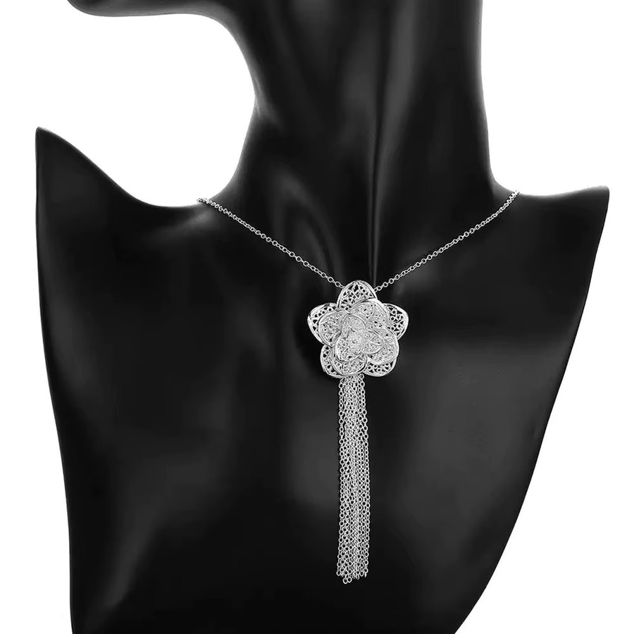 URMYLADY Schmuckset, 925 Sterlingsilber, Blume, Damen - Bild 1