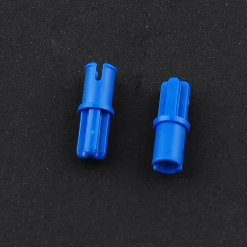 Wishiot Ersatzteile für Spielzeug Bausteine 1 x 2 Stecker Pin Peg mit Kreuz Achse, Farbe: Grau - Bild 4