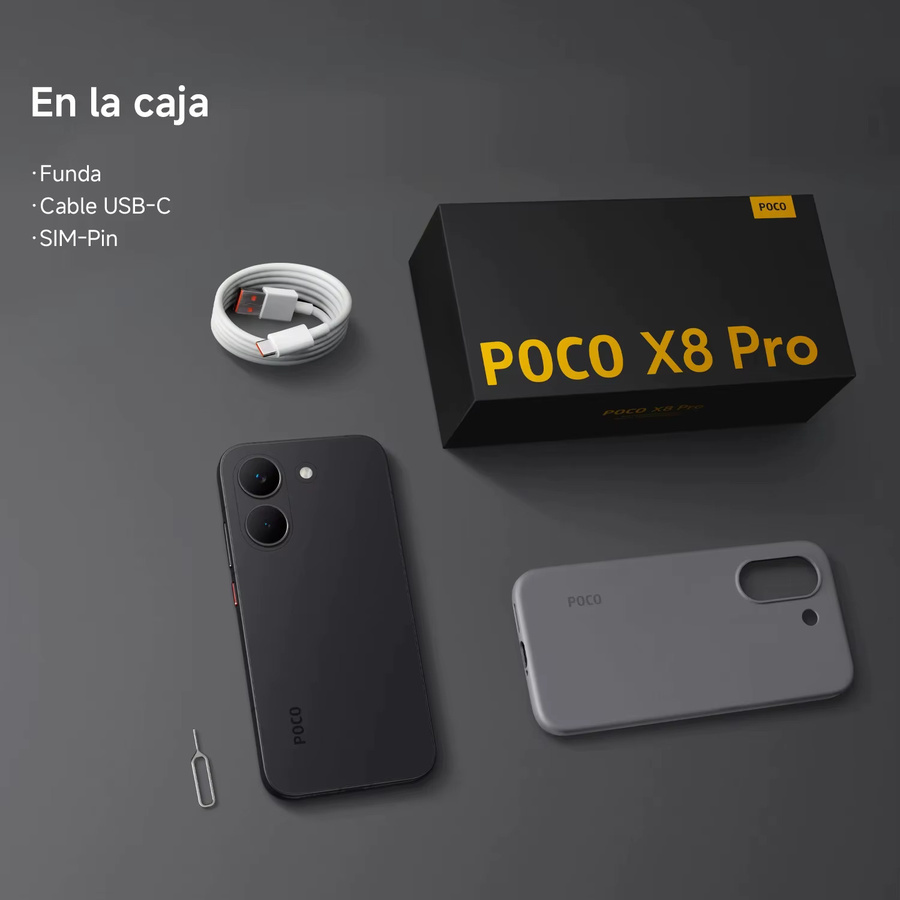 Xiaomi POCO X8 Pro 5G Smartphone Black mit 256 GB Speicher, Dimensity 8500-Ultra Prozessor, NFC und 6500 mAh Akku - Bild 6