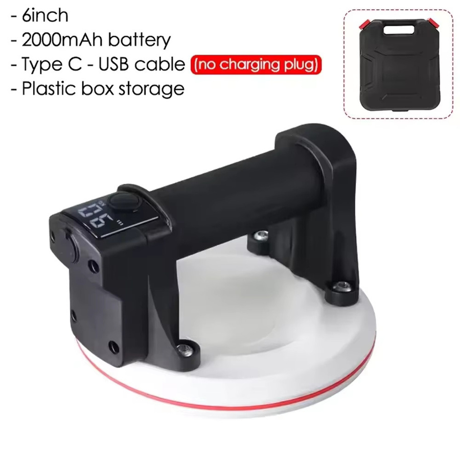 NEWBEAT Elektrischer Glasfliesenheber mit 200 kg Tragkraft, 2000-mAh-Akku und Aufbewahrungsbox - Bild 6