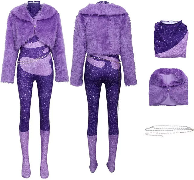ZOBOTT Gazelle Cosplay Kostüm, Kleidung Set, Lila - Bild 1