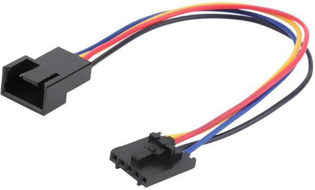 OULLX 5-Pin CPU Lüfter Splitter Kabel zur Verlängerung und Konvertierung für Computer-CPU-Kühler, Mehrfarbig, Länge: 17,5 cm - Bild 1