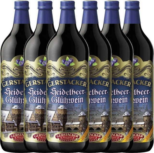 Gerstacker Heidelbeer-Glühwein 6 x 1 l - Bild 1