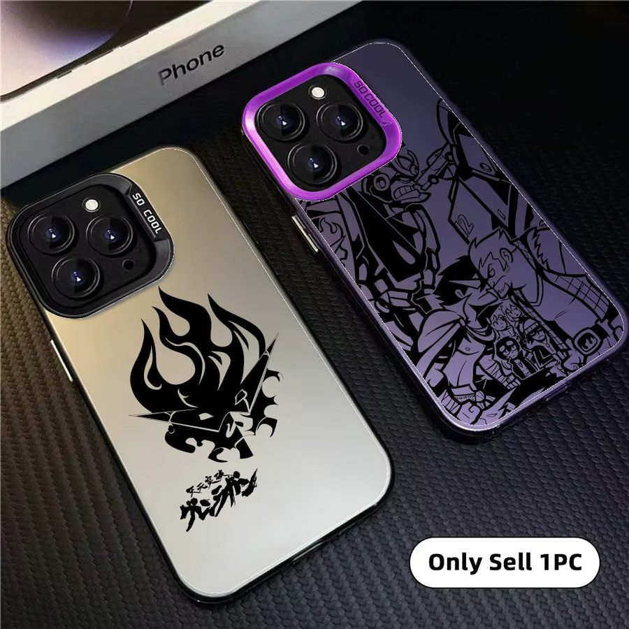 G-Gurren Lagann Anime Handyhülle für Apple iPhone 17 16 15 14 13 12 11 Pro Max mit Matt Laser Aurora Design - Bild 2