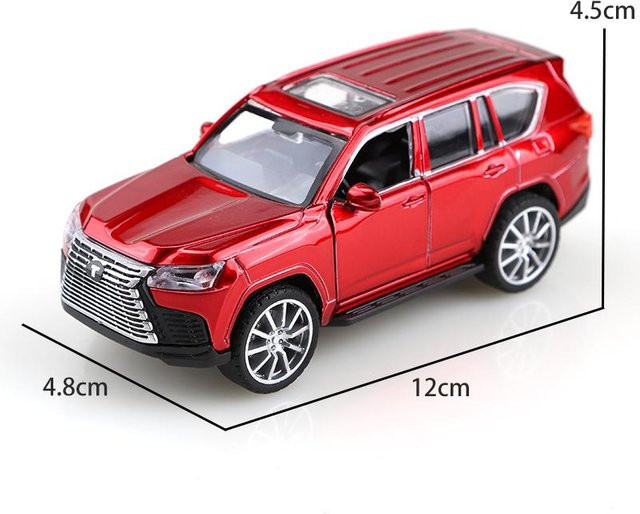 Linyi toy car Lx570 Legierungs-SUV-Modell, Geländewagen, 1:36, mit Rückziehmotor, ab 3 Jahren - Bild 1