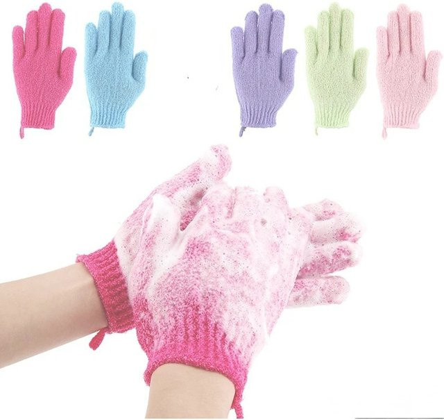 Peeling-Handschuhe und Massage-Schwamm Set, 2 Teile, Unisex - Bild 1