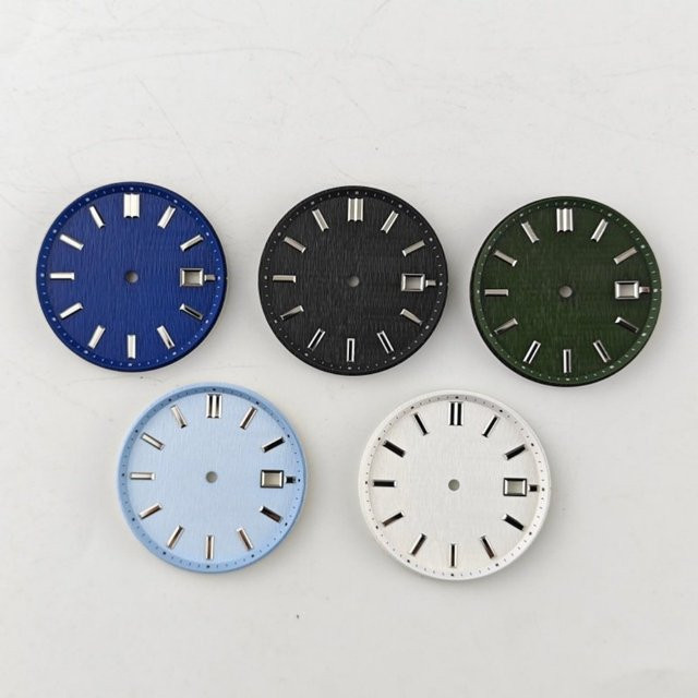 FancyWrist Uhrenzifferblatt, vertikale Streifentextur, 33,5 mm - Bild 1