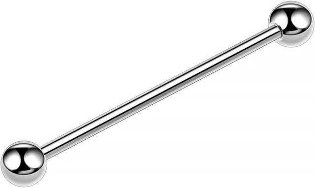 Jewelry And Kimono Accessories YULIN Piercing Barbell, Edelstahl, Silber, 1.6x16mm, Damen - Bild 1