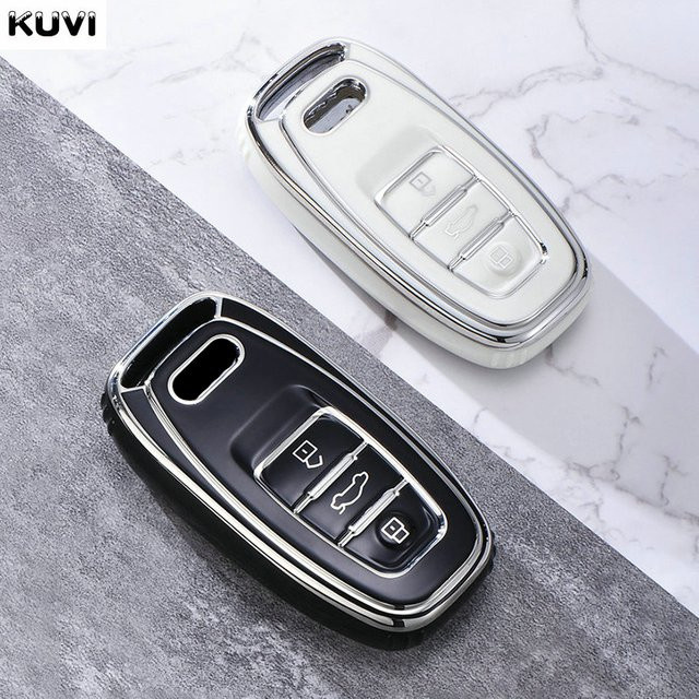 Kuvi TPU Schlüsselhülle für Audi A1 A3 A4 A5 A6 A7 A8 Q3 Q5 Q7 R8 TT S4 S5 S6 S7 S8 Quattro - Bild 1