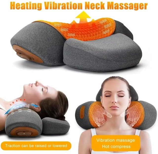 PAQIN Elektrisches Nackenmassagegerät mit Heiz- und Vibrationsfunktion, Unisex - Bild 1