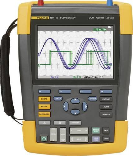 Fluke 190-062-III Hand-Oszilloskop 60MHz 2-Kanal 625 MSa/s 30 kpts 8 Bit in Gelb - Bild 1