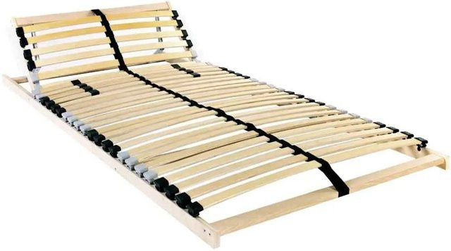 vidaXL Bett-Lattenrost aus Massivholz Buche in Braun, B/T: 70 x 190 cm - Bild 1