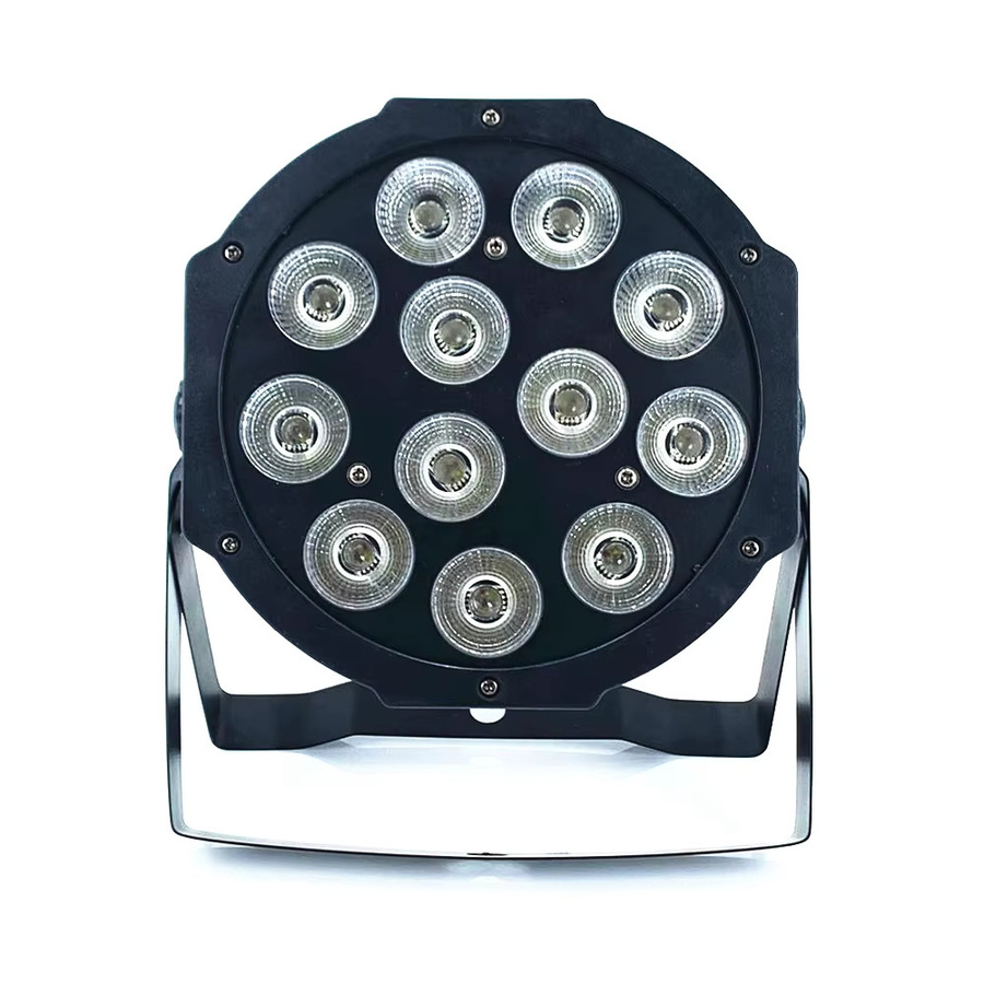 HYULIGHTS LED-Par-Licht RGBWAUV mit 12x18W, 8 Kanäle DMX 512 Steuerung, Schwarz - Bild 2