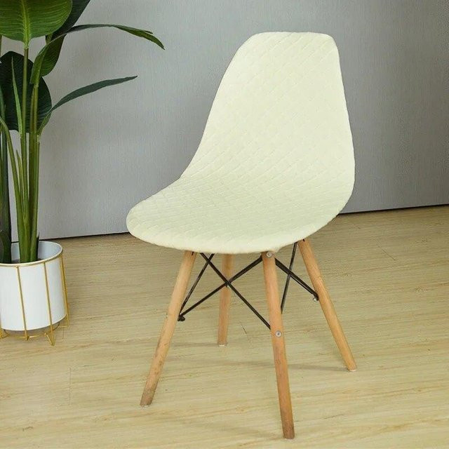 BC-Warm Home Elastischer Schalen-Stuhlbezug aus Jacquard-Stretch-Material, Abnehmbarer Schonbezug für Esszimmerstühle, Waschbar - Bild 1