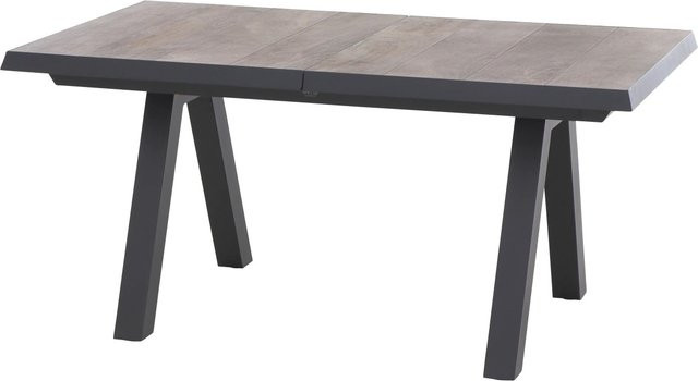 Siena Garden Gartentisch ausziehbar aus Keramik in Washed Grey, rechteckig - Bild 1